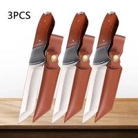 Cuchillo De Afeitar Profesional De Acero Inoxidable Para Carne De Oveja Y Res Cuchillo De Corte Para Verduras Y Frutas Con Mango De Madera - details 13