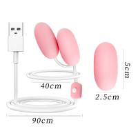 Juguetes sexuales, vibrador de doble huevo USB, aparato femenino vibrador, productos sexuales para adultos. - details 4