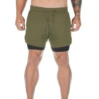 Pantalones cortos versátiles de doble capa para hombre, pantalones cortos deportivos informales de secado rápido para todos los días, verano - details 7