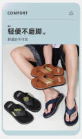 Nuevas chanclas de los hombres de gama alta casual pellizco-pie zapatillas de los hombres desgaste antideslizante sandalias de playa - details 3