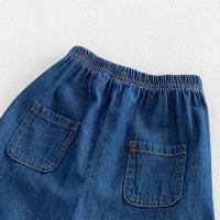 Trajes de mezclilla para niños y niñas, Top de manga corta azul y pantalones cortos, ropa de moda de verano - details 5