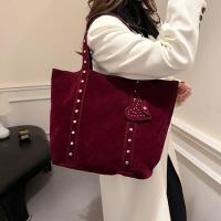 Bolso de mano con remaches para mujer, bolsa de hombro con diseño de nicho, a la moda, para otoño e invierno, 2024 - details 9