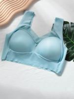 Ropa interior de 2 uds., sujetador sin costuras para mujer, Tops sexis de talla grande, ropa interior pequeña y cómoda sin anillo de acero - details 14