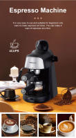Máquina de café expreso doméstica multifuncional profesional 2 en 1, cafetera semiautomática con espuma de leche - details 1