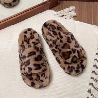 Chanclas de Lujo con Estampado de Leopardo Sandalias de Plataforma Alta con Forro de Piel para Mujeres Zapatos de Al Aire Libre de Marca - details 8