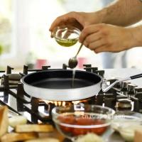 Sartenes Sartén antiadherente de aleación portátil con mango 24 cm Sartén recubierta para acampar Utensilios de cocina para senderismo - details 2