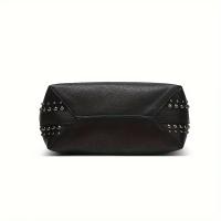 Bolso tote de moda para mujer, bolso bandolera informal con remaches de gran capacidad estilo Punk Y2K, adecuado para uso diario - details 9
