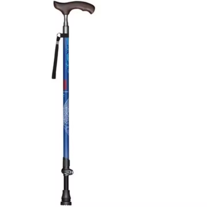 Bastón de fibra de carbono para ancianos, bastón ligero ajustable con cómodo mango en T, bloqueo rápido, regalo para padres - 1