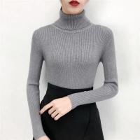 Suéter de mujer, jersey de invierno de punto con cuello alto, jersey ajustado de manga larga, Tops 2025, camisas informales para mujer, ropa suave y cálida Y2K - details 4