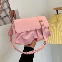 Bolso bandolera elegante para mujer con correa ajustable desmontable - Diseño tejido elegante de color sólido, forro de poliéster, cierre de hebilla, perfecto para ocasiones informales o formales, bolso bandolera informal |   Bolso bandolera elegante | - details 5