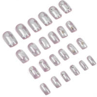 Uñas postizas decoradas con diamantes de imitación con radio y grosor adecuados para manicura principiante - details 0