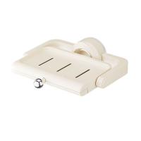 Caja de jabón giratoria con ventosa estilo crema, soporte para jabonera no perforado montado en la pared, estante de almacenamiento de jabón extraíble impermeable - details 6
