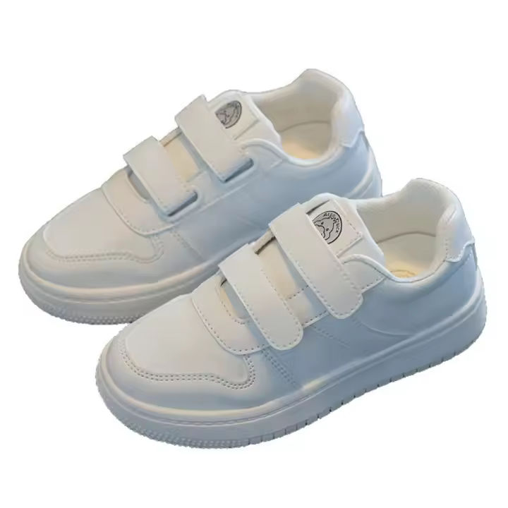 Zapatos blancos para niños, zapatos escolares para bebés, zapatos deportivos blancos, zapatillas para chicas, zapatos transpirables. - 1