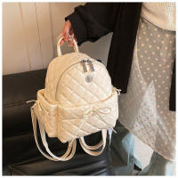 Mochila de gran capacidad para mujer, nueva, versátil, a la moda, sencilla, informal, para viaje, mochila escolar, elegante - details 6