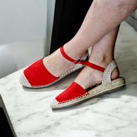 Zapatos de Verano de Lona de Yute con Tacón de Cuña Bajo y Hebilla Sencilla - details 22