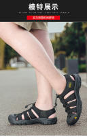 Sandalias de bolsillo con suela ligera para exteriores, de gran tamaño, sandalias de senderismo de verano para mujer, zapatos de playa para hombre - details 22