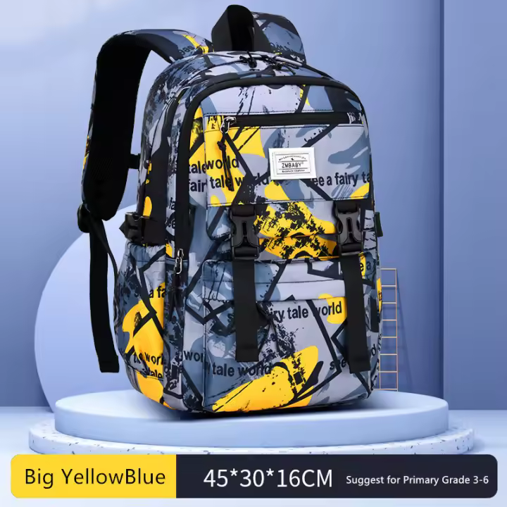Bolsas de escuela primaria para niños, mochila ligera de gran capacidad, mochila escolar impermeable, mochila para estudiantes de primaria - 1