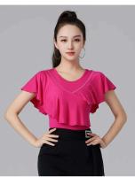 Tops de baile elegantes y modernos, graduación clásica TRE, street TRE con volantes, camiseta festival femenina Ustada Latina - details 9
