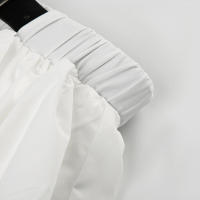 BUNO-minifalda blanca de cintura baja con cinturón para mujer, faldas cortas básicas de estilo Preppy informal Kawaii, trajes de calle Coreanos - details 8