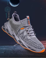 Zapatillas de moda de los hombres transpirables delgada tendencia de malla zapatos deportivos para correr Casual zapatos de hoja de fondo suave - details 2