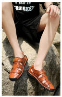 Sandalias de verano para hombre hechas a mano con goma antideslizante, sandalias clásicas de cuero para la playa - details 20