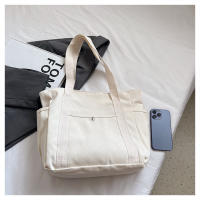 Bolso de mujer de lona de gran capacidad bolso de mano bolso de hombro estudiante universitario bolso versátil bolso de viaje multibolsillo - details 32
