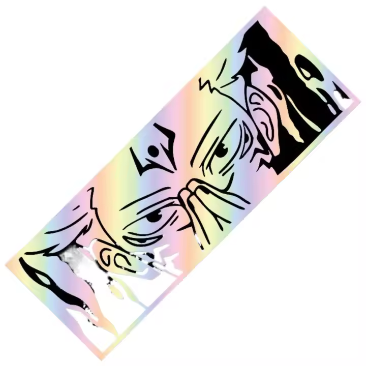 1 Uds pegatina de coche My Domain pegatinas de Anime piezas de automóvil parachoques de ventana decoración de personalidad de hombre y Dios calcomanías de vinilo - 1