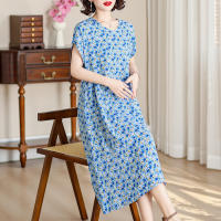 Elegante Vestido de Verano 2024 Estilo Vintage Suelto para Mujeres Cuello en V Casual - details 24