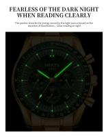 Reloj de Analógico de Acero Inoxidable NIBOSI para Hombres Cronómetro de Lujo Premium con Cara Grande Resistente al Agua Fecha y Hora - details 6