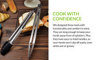 silicone tongs for cooking