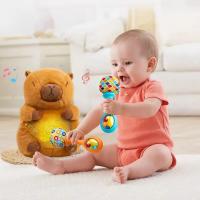 Capibara Juguete de Peluche Respirable para Bebé Companero Tranquilizador para Dormir con Luces Musicales Rítmicas Muñeca Relajante Regalos de Cumpleaños para Niños - details 3