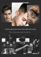 Kemei-cortadora de pelo eléctrica totalmente de metal para hombre, máquina de corte de barba profesional, recargable, para barbero - details 1