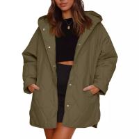 Chaquetas con capucha para mujer, abrigos informales a la moda, Otoño e Invierno - details 1