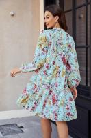 Vestido Floral Midi para Mujer Moda de Primavera Otoño 2025 Vestidos Largos para Mujeres Curvas - details 8