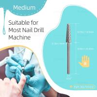 HYTOOS-brocas de carburo cónico para uñas, herramienta profesional de eliminación de Gel suave para limpieza de cutículas, lima eléctrica, accesorios de manicura - details 2
