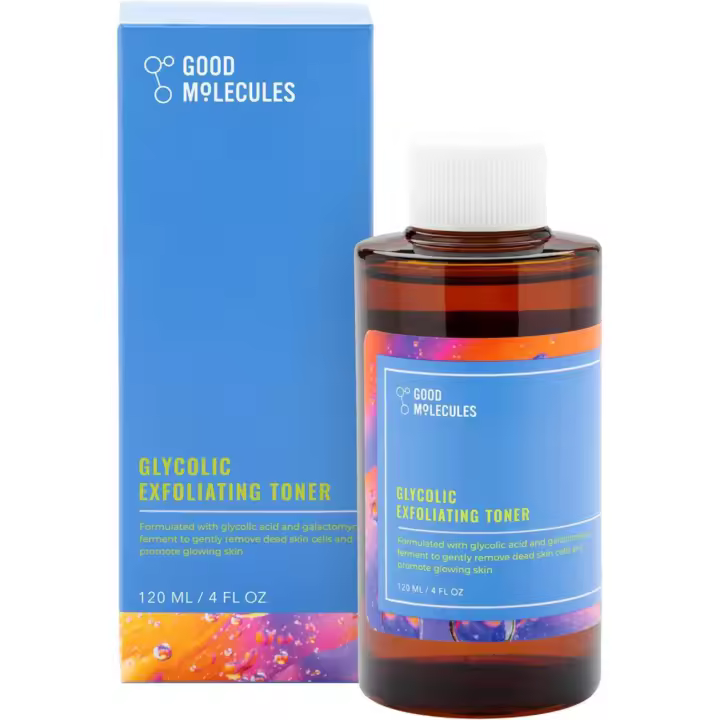 Good Molecules Exfoliating Facial Toner Exfoliante con ácido glicólico, ácido hialurónico y aloe para hidratar - Cuidado de la piel para el rostro - 1