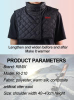 Pasamontañas extendido para motocicleta para hombre, máscara facial para Motocross, calentador de cuello cálido, protección del estómago, Invierno - details 7