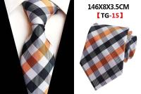 Corbata de hombre con estampado de animales pequeños de punto rojo y azul, corbata personalizada - details 5