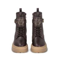 Nuevos botines de tacón alto de cuero de moda para mujer. - details 3