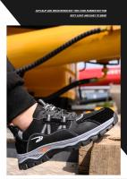 Zapatos de seguridad a prueba de perforaciones para hombre, zapatillas de trabajo de verano, zapatos de seguridad ligeros con punta de acero - details 19