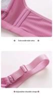 Elegante cobertura total de talla grande sin bucles, con efecto de peinado y levantamiento, muy adecuado para el uso diario, sujetador de lactancia - details 14