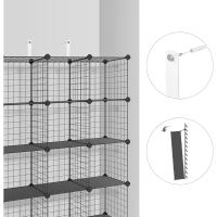 Armario Modular de Malla de Hierro Estantería de Almacenamiento con 12 Cubos - details 13