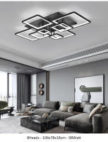 Lámpara de Techo Cuadrada TOMAXIN 65Watt con Diseño Moderno y Luce LED para Decoración de Habitación Oficina Comedor Sala de Estar Control Remoto Tipo de Producto Normal - details 4