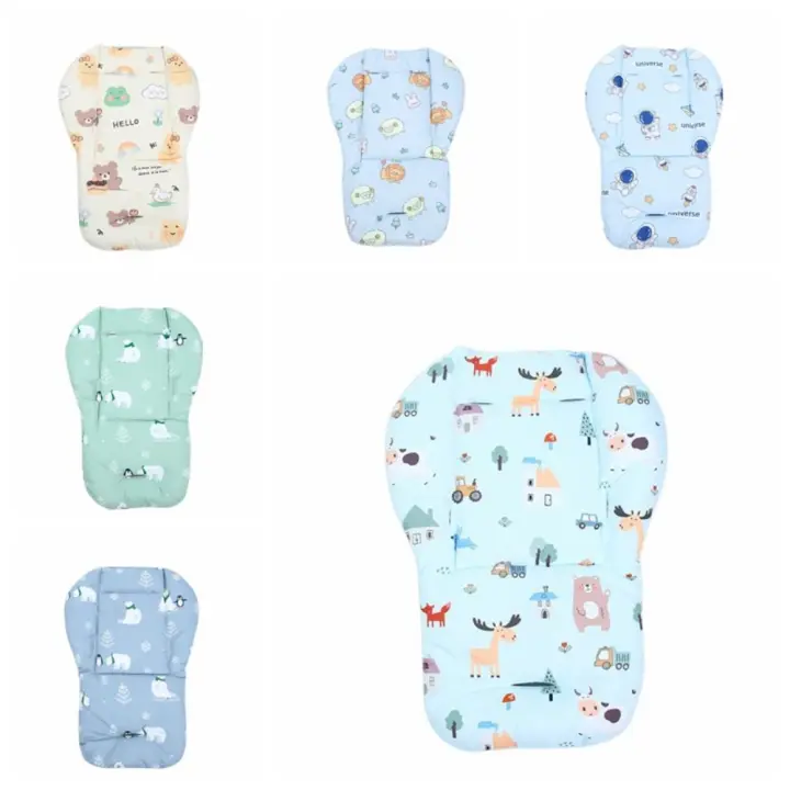 Cojín para cochecito de bebé con patrón de dibujos animados, accesorios para cochecito, forro para asiento, alfombrilla para cochecito, cojín para asiento de bebé, asiento de coche - 1