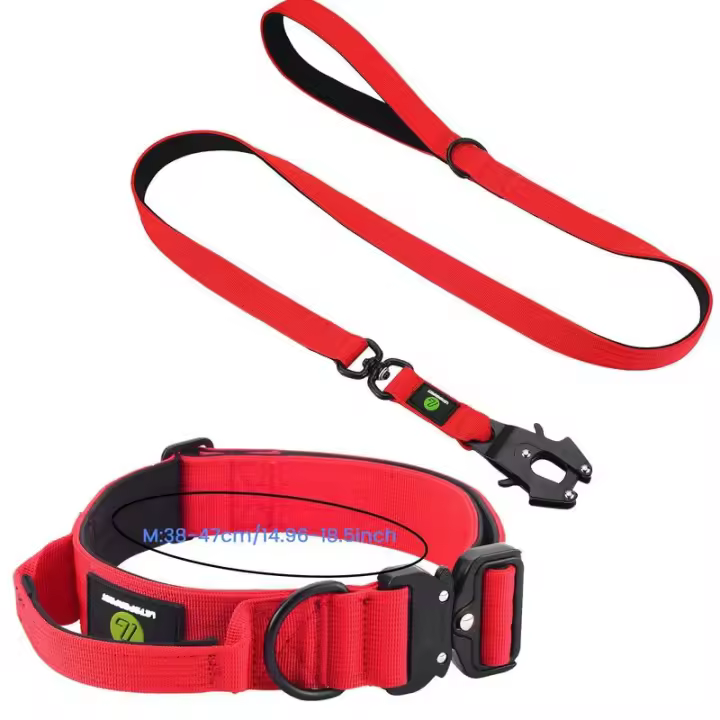 Collar táctico Perro, Conjunto de Correa, mango Militar, puede durante, Nailon, accesorios entrenamiento caminar para mascotas - 1