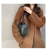 Bolsos de hombro verdes para ir al trabajo para mujer, bolsos de diseñador de lujo, bolso informal de Color puro, bolso con almohada de gran capacidad para axila 2024 - details 30