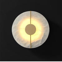 Tomaxin Lámpara de Pared de Mármol 20CM Luz Nocturna de 3W Diseño Sencillo y Natural - details 6