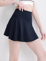 Falda pantalón deportiva para mujer con bolsillo para teléfono, falda pantalón deportiva con dobladillo plisado, tejido elástico de secado rápido para tenis, golf, yoga, baile, ropa deportiva informal - details 0