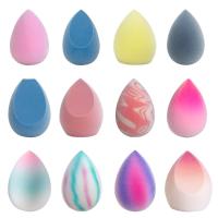 Las gotas de agua no comen puff terciopelo azul huevo ultra fino flocado belleza licuadora esponja super suave - details 1