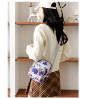 Nuevo bolso de tela de flores de hombro, bolso de mensajero informal de moda, mochila pequeña de compras - details 19
